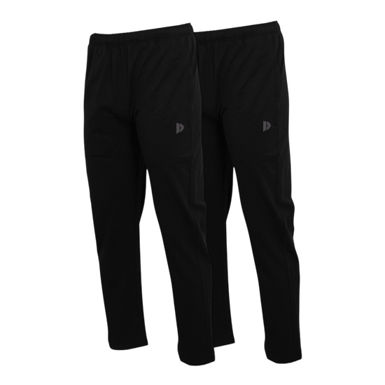 Donnay Donnay Heren - 2-pack - Stretch Joggingbroek Jorge - Zwart