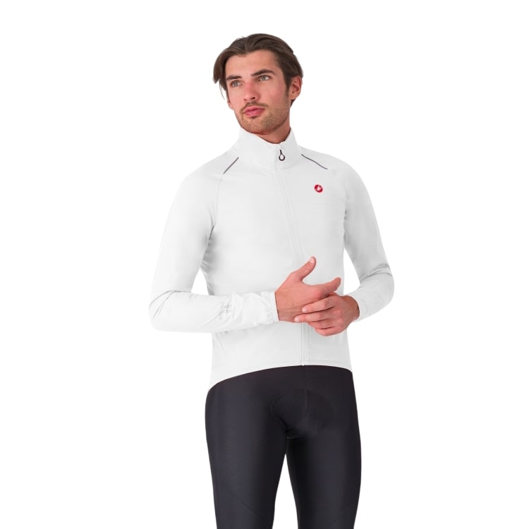 Castelli Emergency 3 Rain Jacket lange mouw white heren