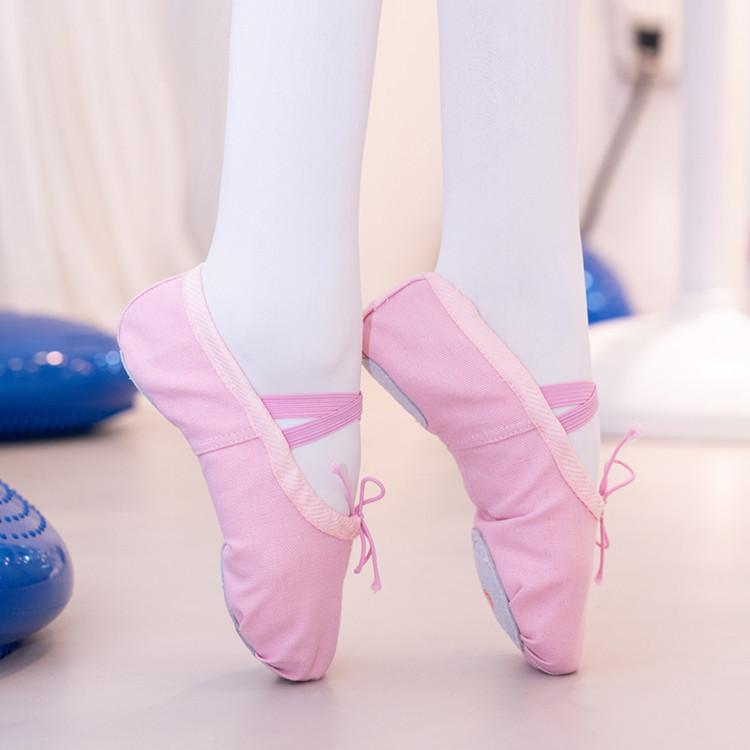 Leayond Meisjes balletschoenen canvas dansschoenen dansen gymnastiek yogaschoenen 33