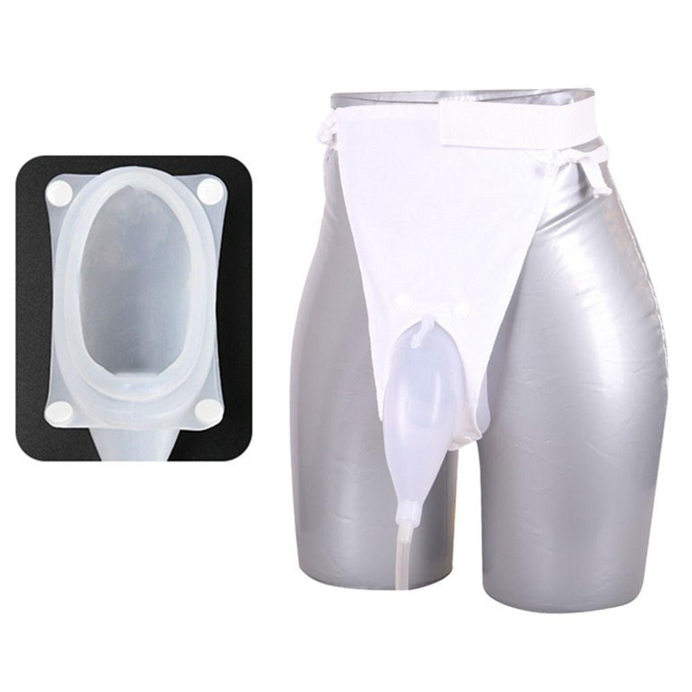 Huilibanye Reusable Pee Holder 1000ml Urine Collector Urine Receiver Wearable Urinal  Travel Elderly