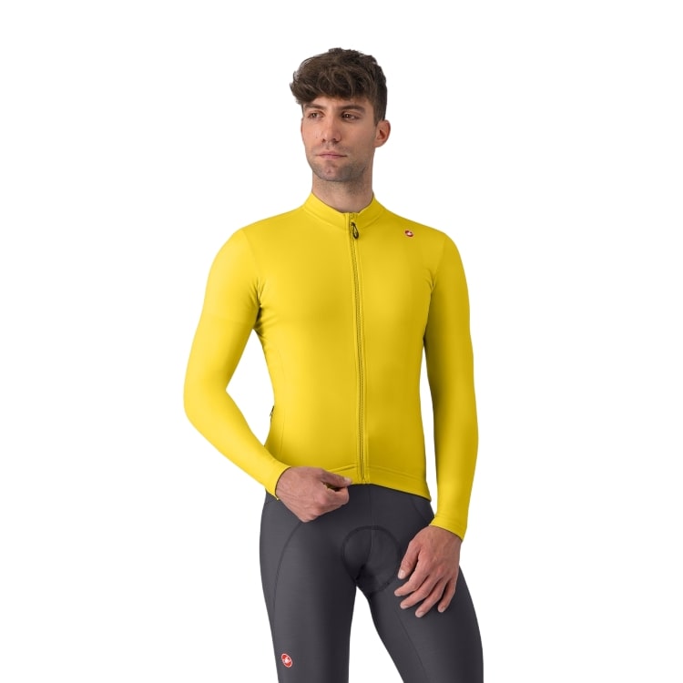 Castelli Espresso thermal jersey lange mouw mango mojito heren