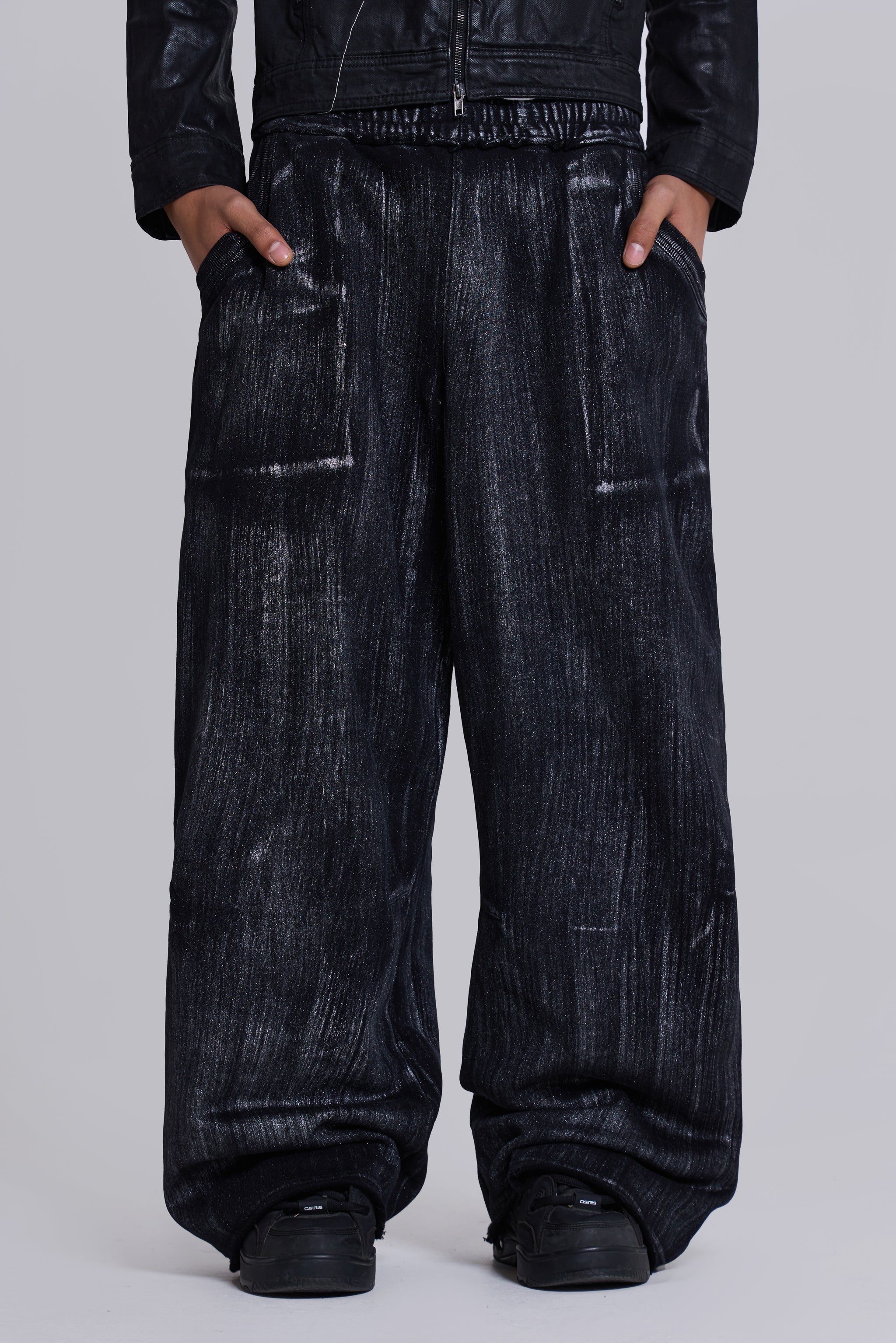 Jaded Man Gunmetal Wash Monster Joggers