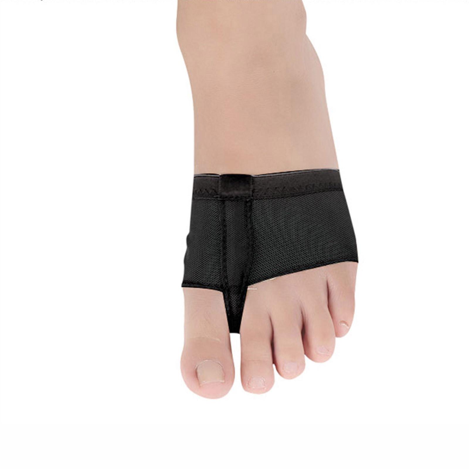 Tabajw Ademend Voor Ballet Gymnastiek Dans Beschermende Teen Voorvoet Pad Sokken M℃℃37-38℃℃ zwart
