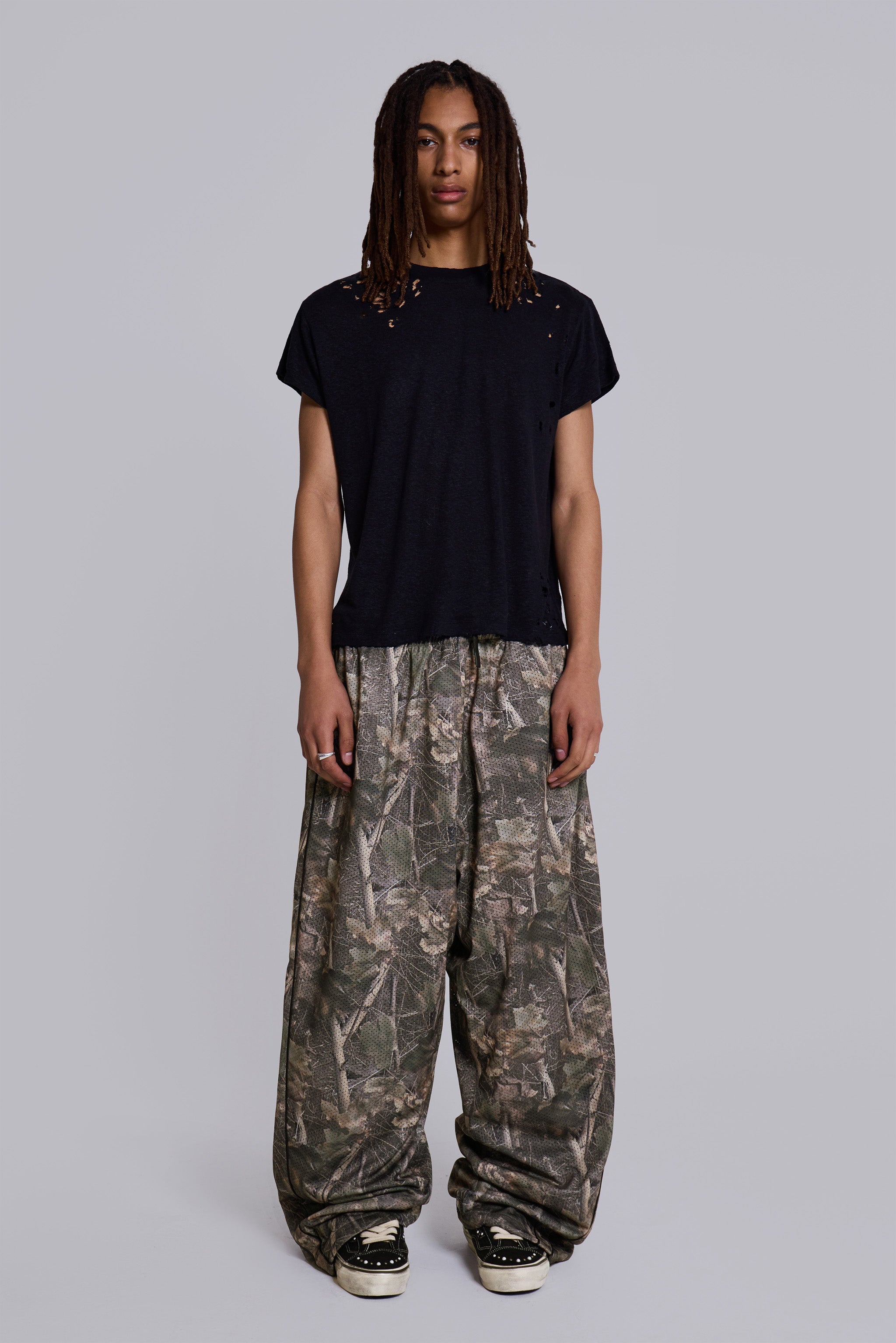 Jaded Man Forest Camo Mesh Vapor Tracksuit Bottoms