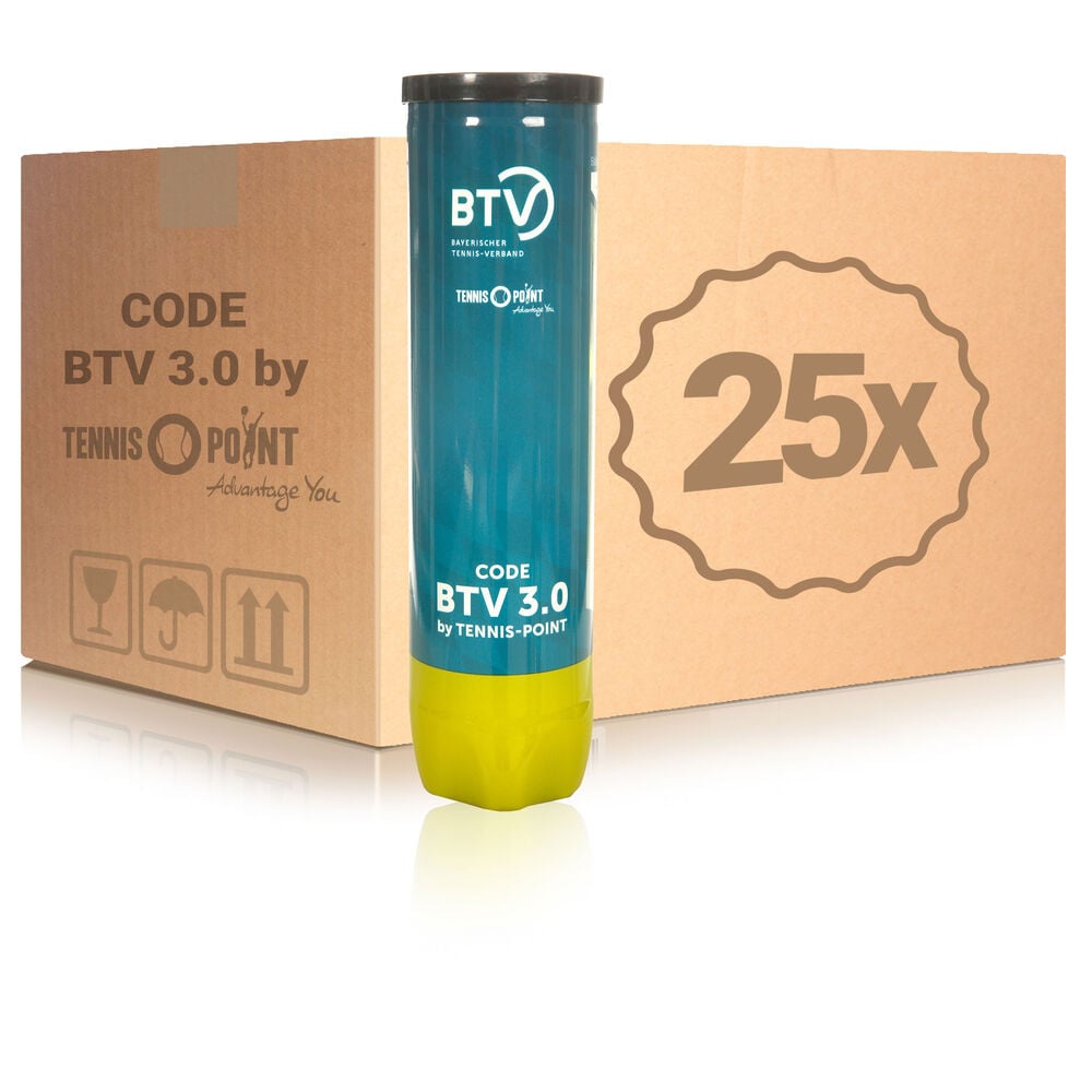 BTV 25x verpakking  4 stuks Code  3.0 by Tennis Point