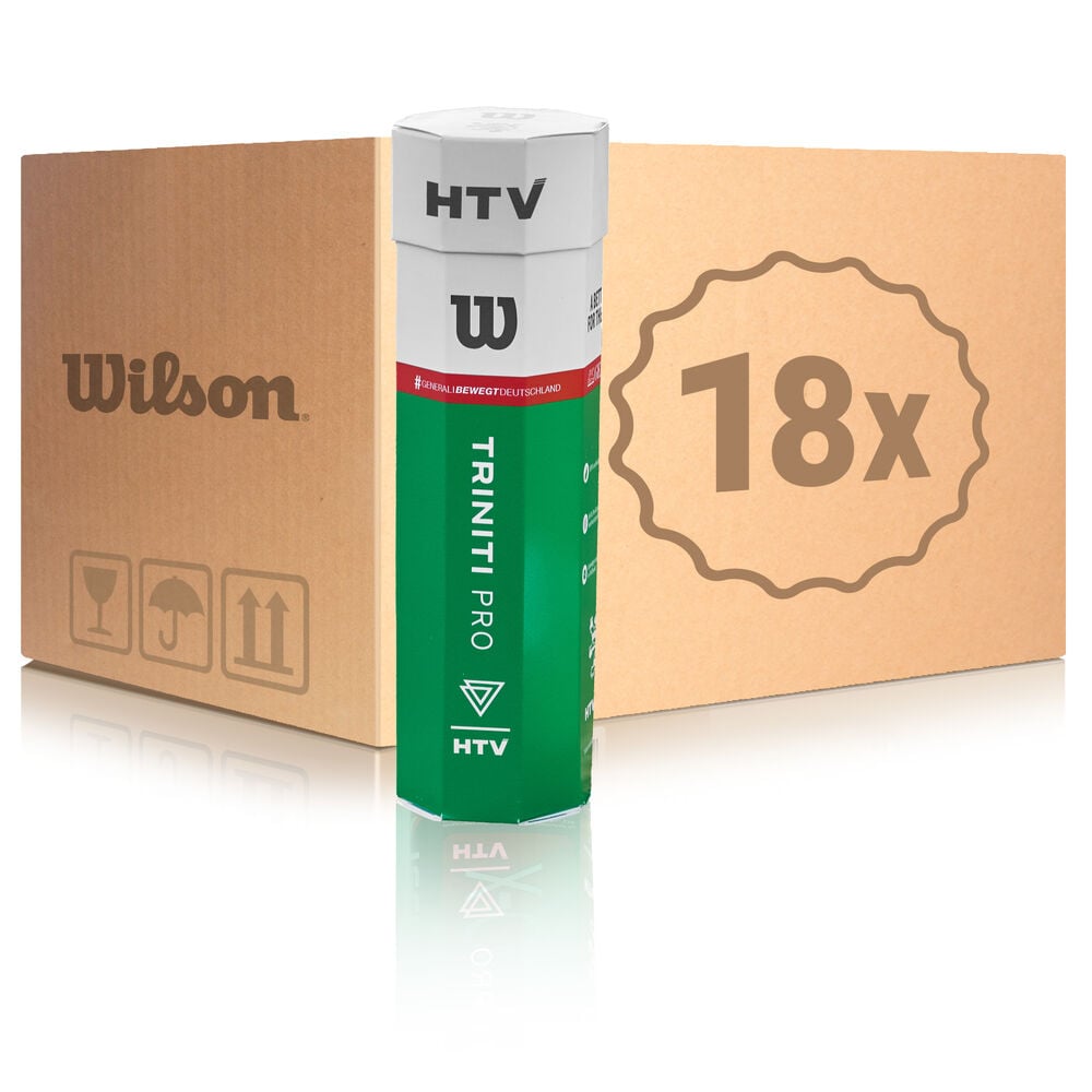 Wilson 18x verpakking 4 stuks HTV Triniti Pro In een doos