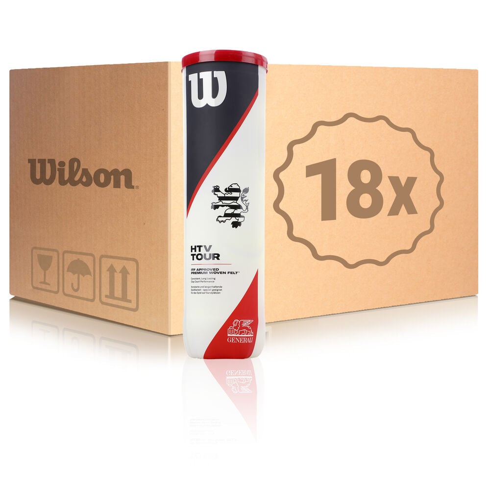 Wilson 18x verpakking 4 stuks HTV Tour In een doos