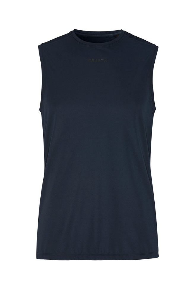 Craft ADV Essence hardloopshirt mouwloos 2 donkerblauw heren