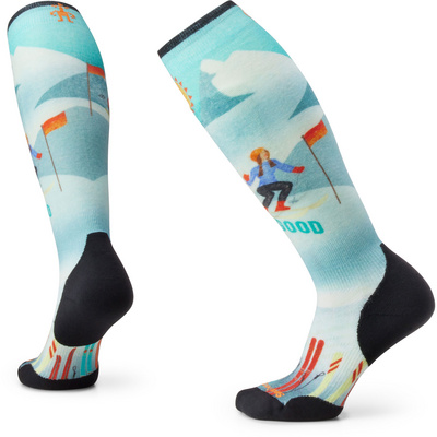 SmartWool Dames Ski Targeted Snow Bunny OTC Sokken