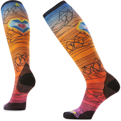 SmartWool Heren Ski Zero Cushion Geo Peaks Print Otc Sokken