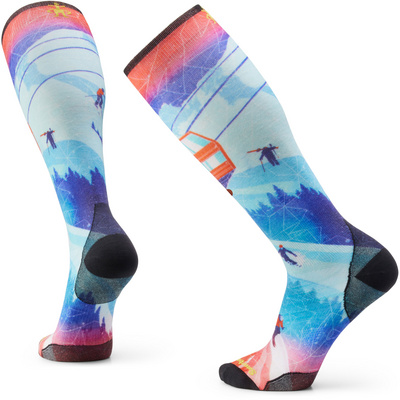 SmartWool Heren Ski Zero Ski Day Print OTC Sokken