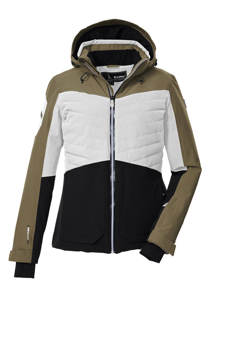 Killtec KSW 30 ski jas dames wit/taupe/zwart