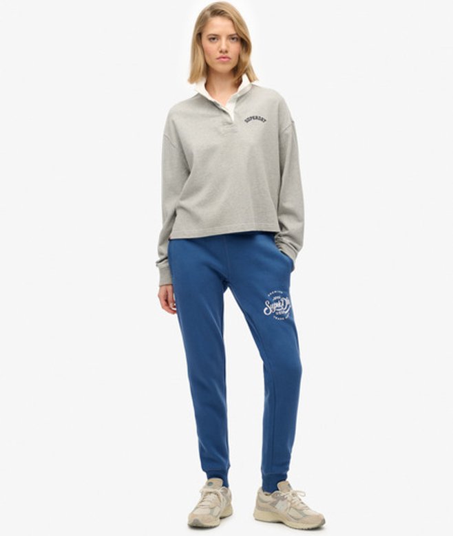 Superdry Premium Script Entry Joggingbroek Dark Blue