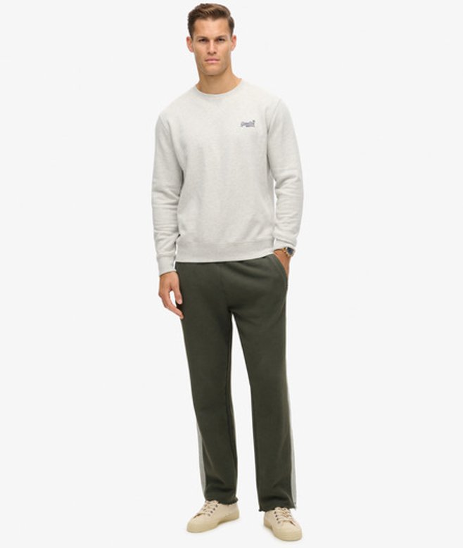 Superdry Essential Joggingbroek met Rechte Pijpen en Logo Groen