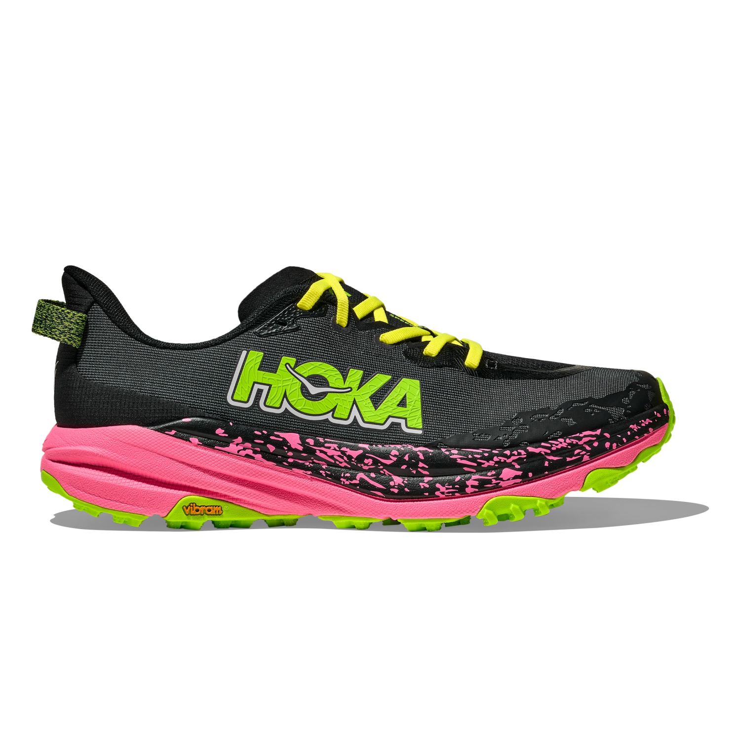 Hoka One One Hoka Speedgoat 6 hardloopschoenen Black/Neon Rose heren