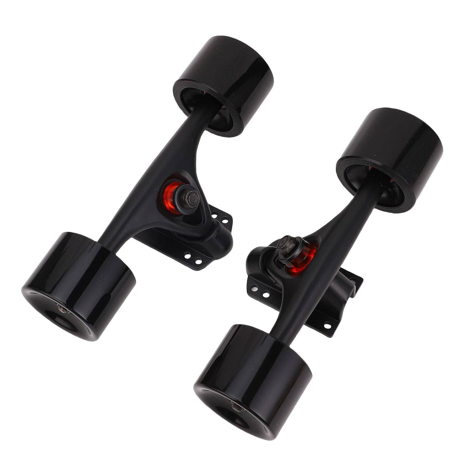 Fishine 2 stuks 7 inch Skateboard Trucks met Wielen 65x51mm Longboard Trucks Wielen Combo Set Aluminiumlegering