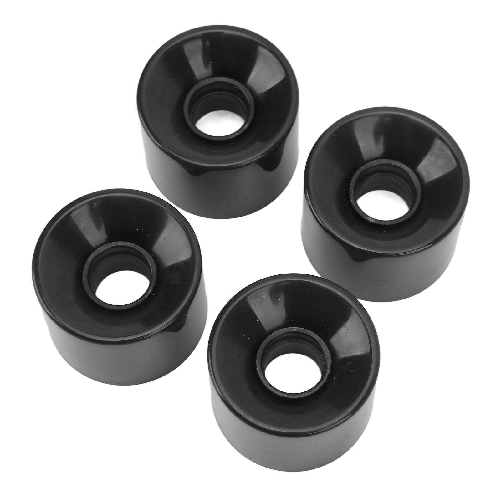 Fishine 4 STUKS PU Skateboardwiel Vervanging Geluidsarm Multifunctioneel Land Surfboard Roller Zwenkwielen Geel