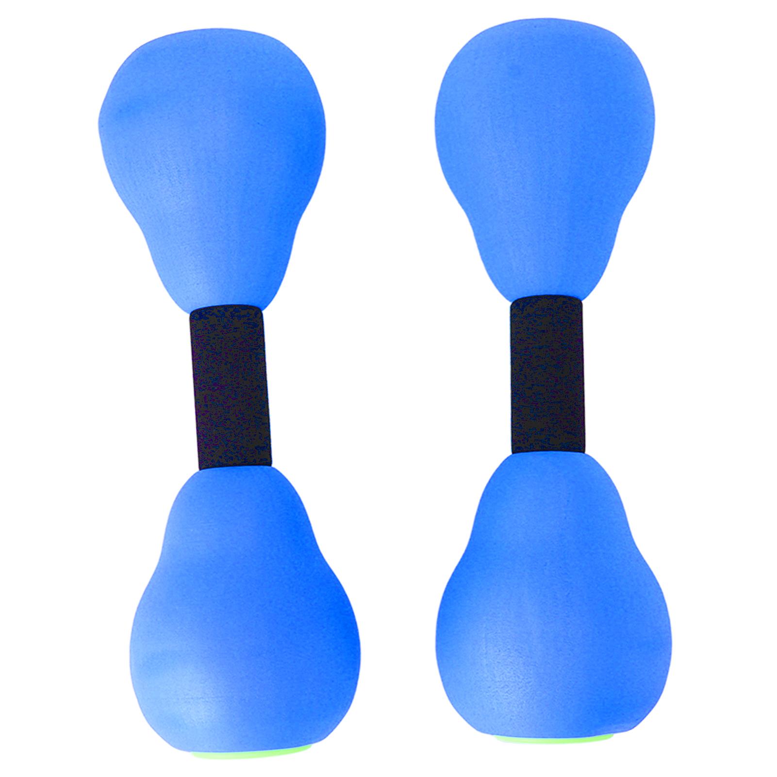 Wosawe outdoor sports Vrouwen Aquatische Dumbbells Drijvend Spieropbouw Sneldrogende Watergewichten voor Fitness Blauw