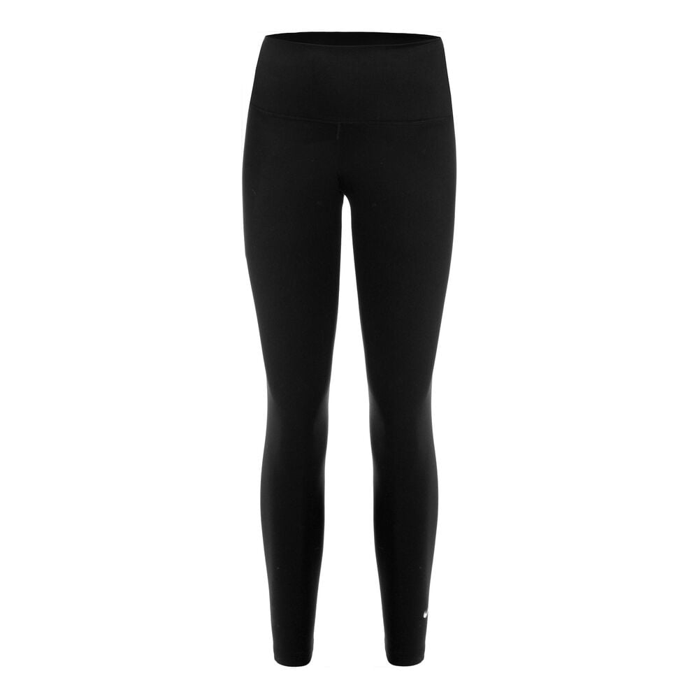 Nike One High Rise Hardlooplegging Dames-Zwart,Wit