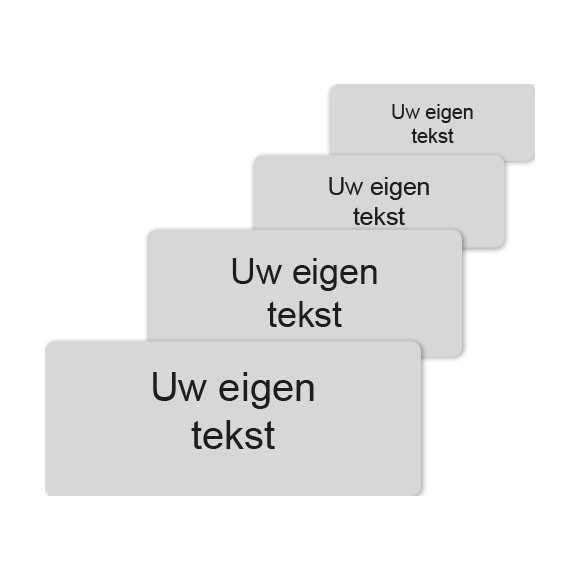 Sportprijzen Leiden Tekstlabel Sportprijs Zilver