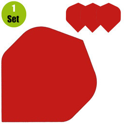 Lena Poly Plain Dartflights - Rood