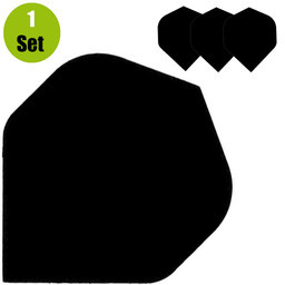 Lena Poly Plain Dartflights - Zwart