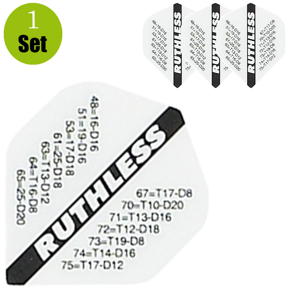 Ruthless Finish Dartflights - Wit