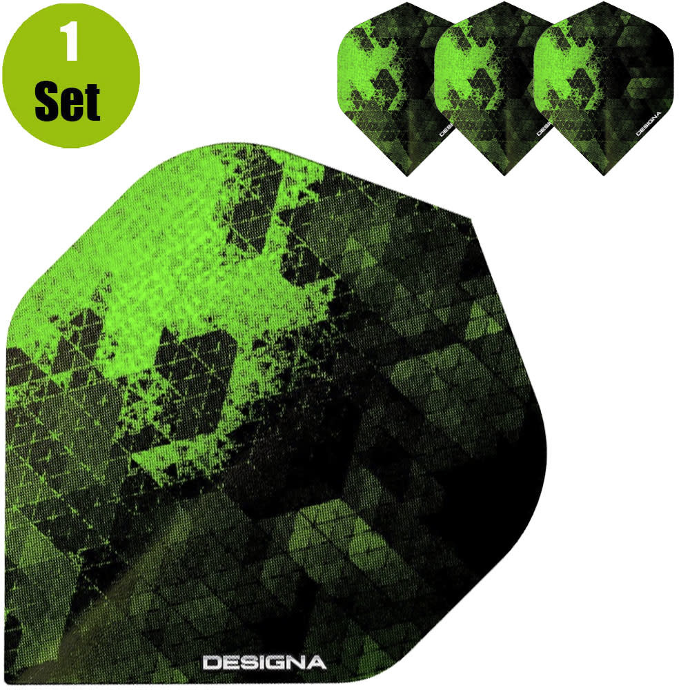 Designa Rock Dartflights - Groen