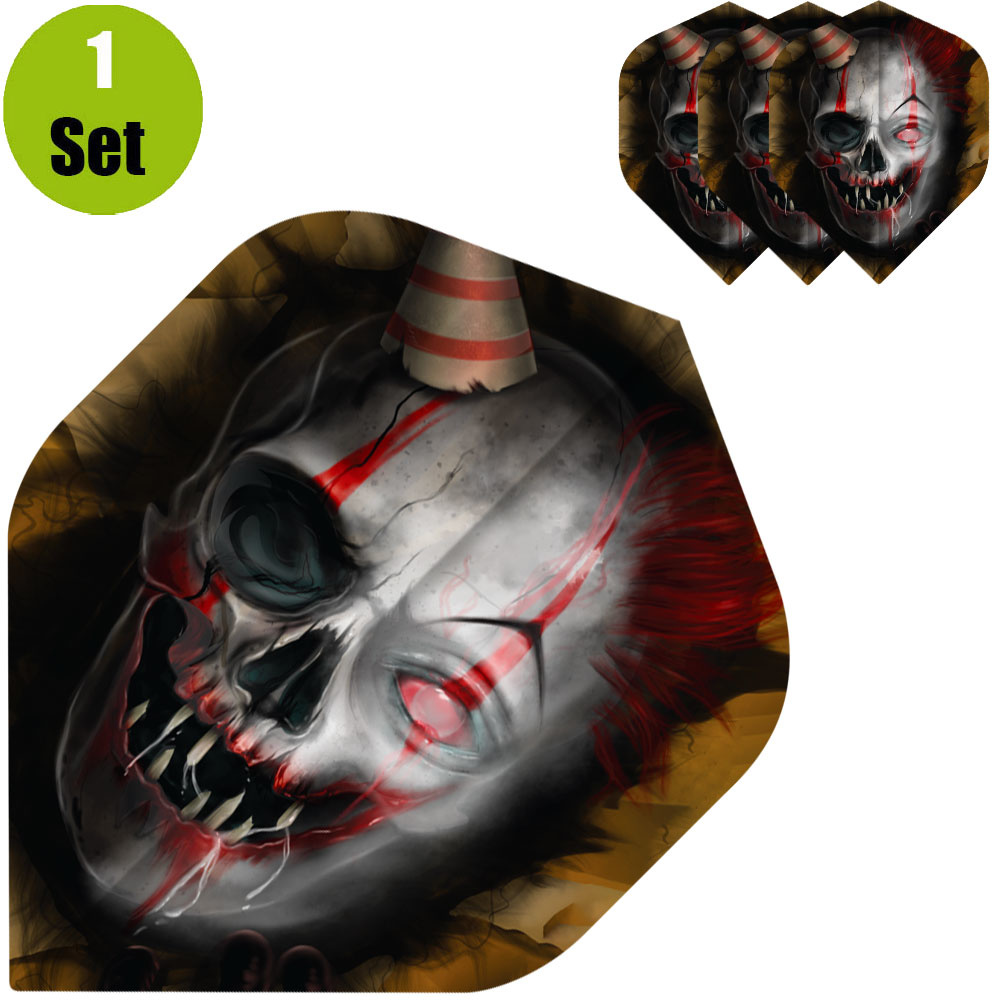 Designa Horror Show Dartflights - Killer Clown