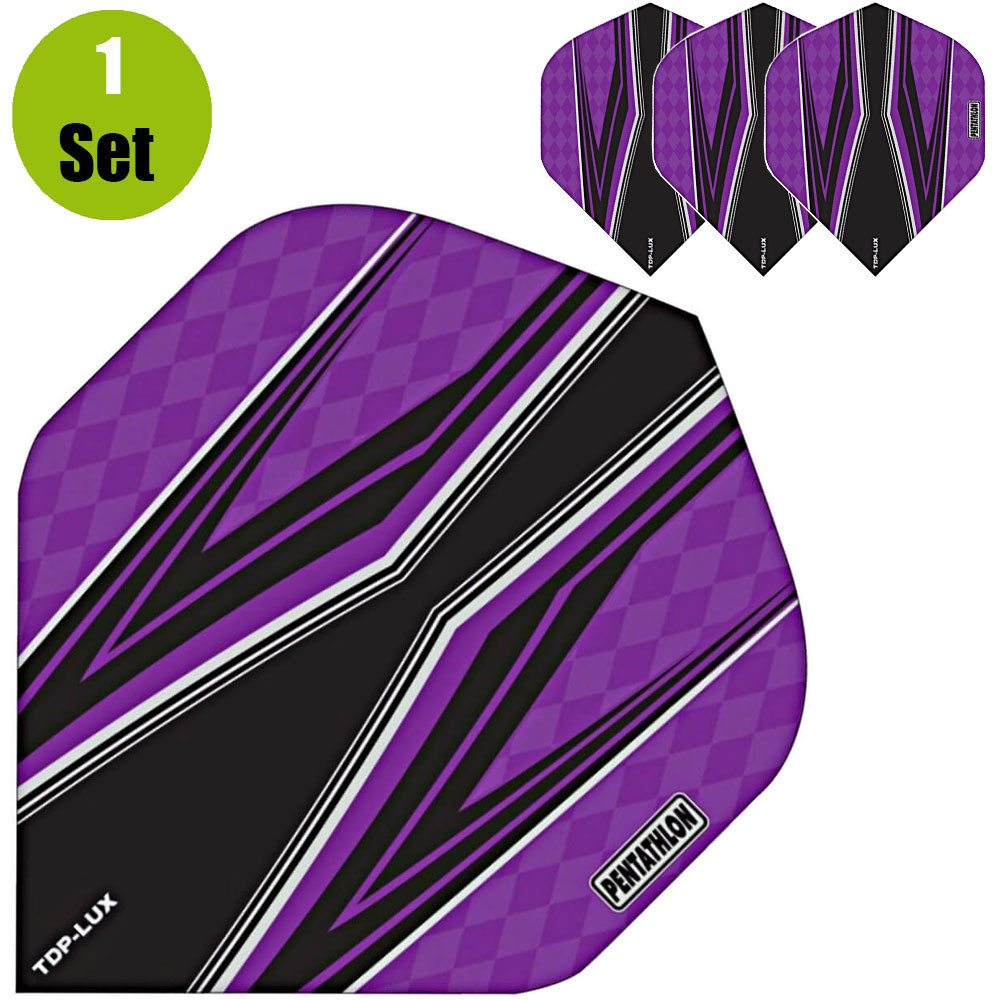 Pentathlon TDP Lux Vision Black Dartflights - Paars