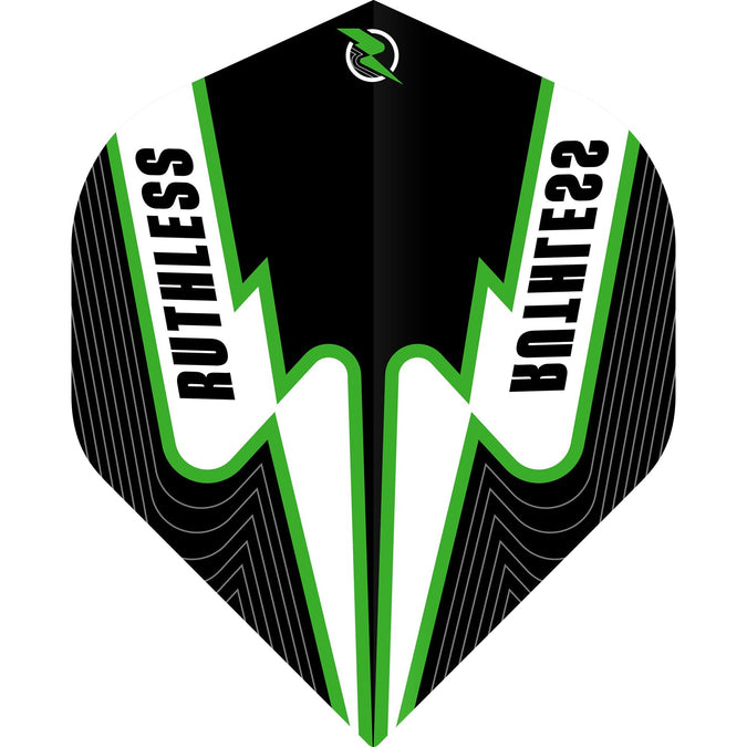 Ruthless Dart Flights - Power Surge Groen Zwart