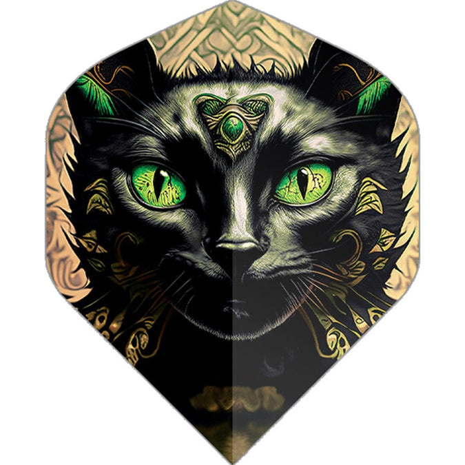 Designa Dart Flights - Black Cat