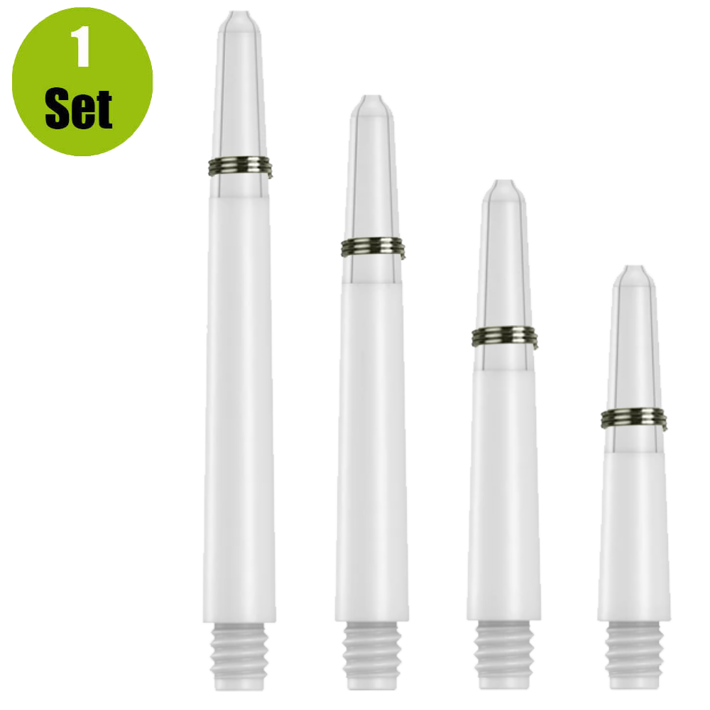 Lena Nylon Dartshafts + Ring - Wit