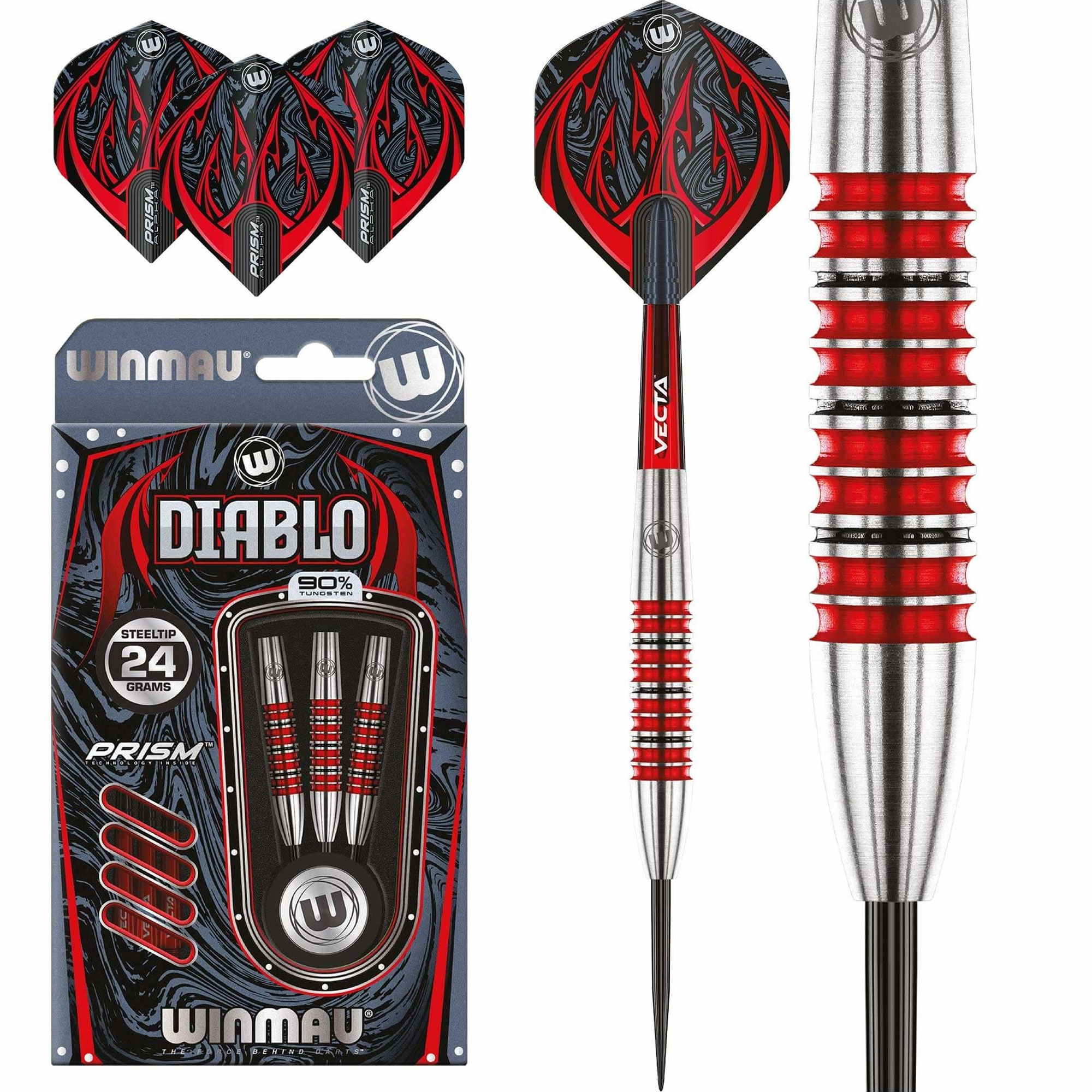Winmau Diablo Torpedo Dartpijlen