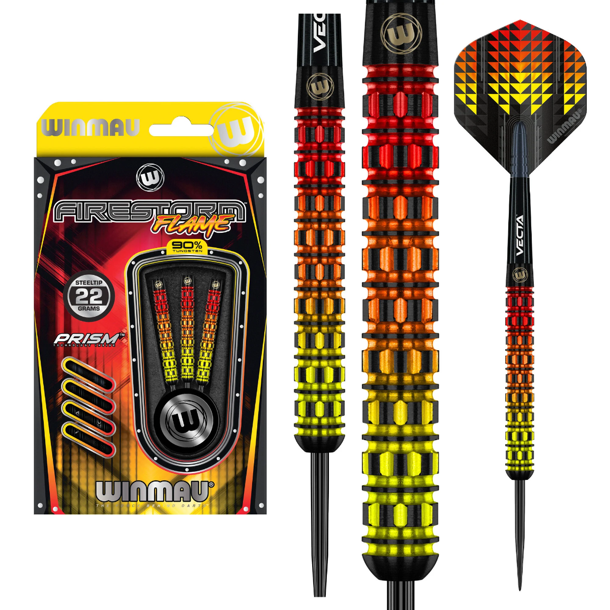 Winmau Firestorm Flame Straight Dartpijlen