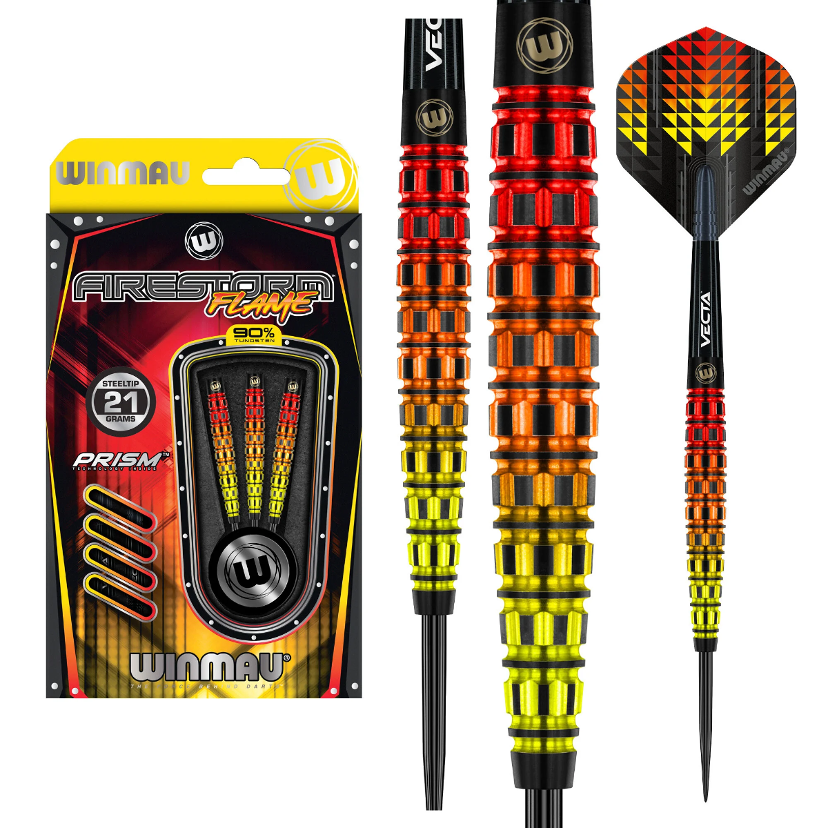 Winmau Firestorm Flame Torpedo Dartpijlen