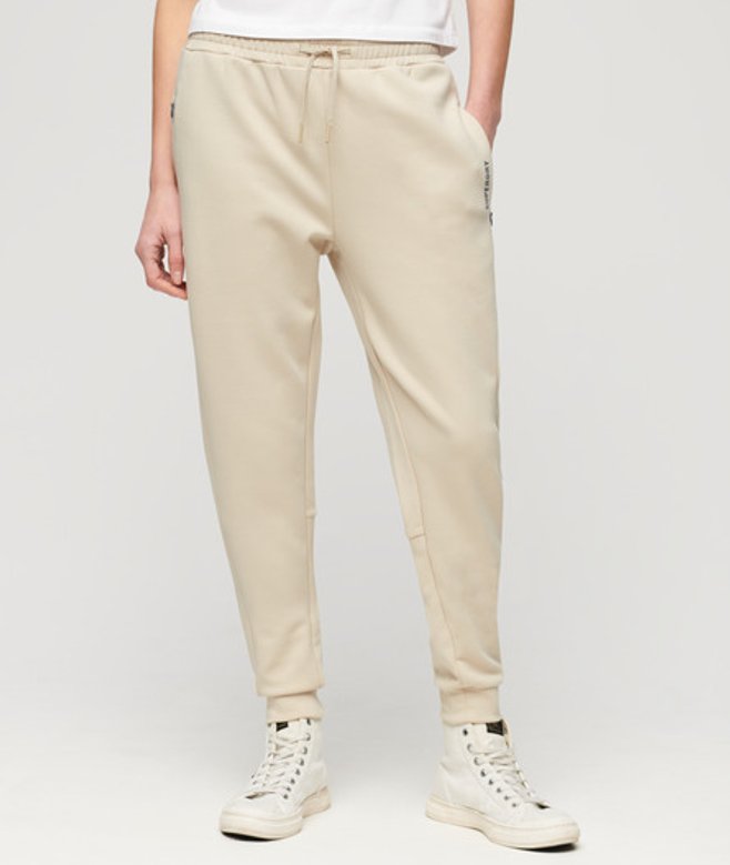 Superdry Sports Tech Slimfit Joggingbroek Beige