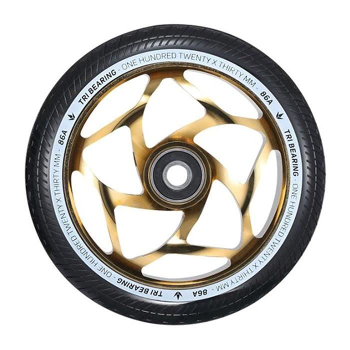 Trustry Skateboardwiel BLUNT TRI BEARING 120mm x 30mm Goud Zwart