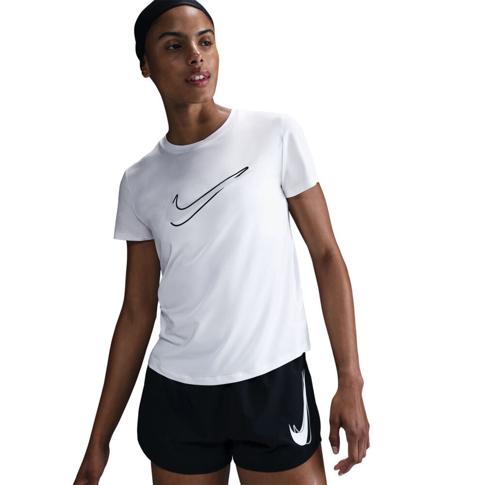 Nike Swoosh Hardloopshirt Dames-Wit