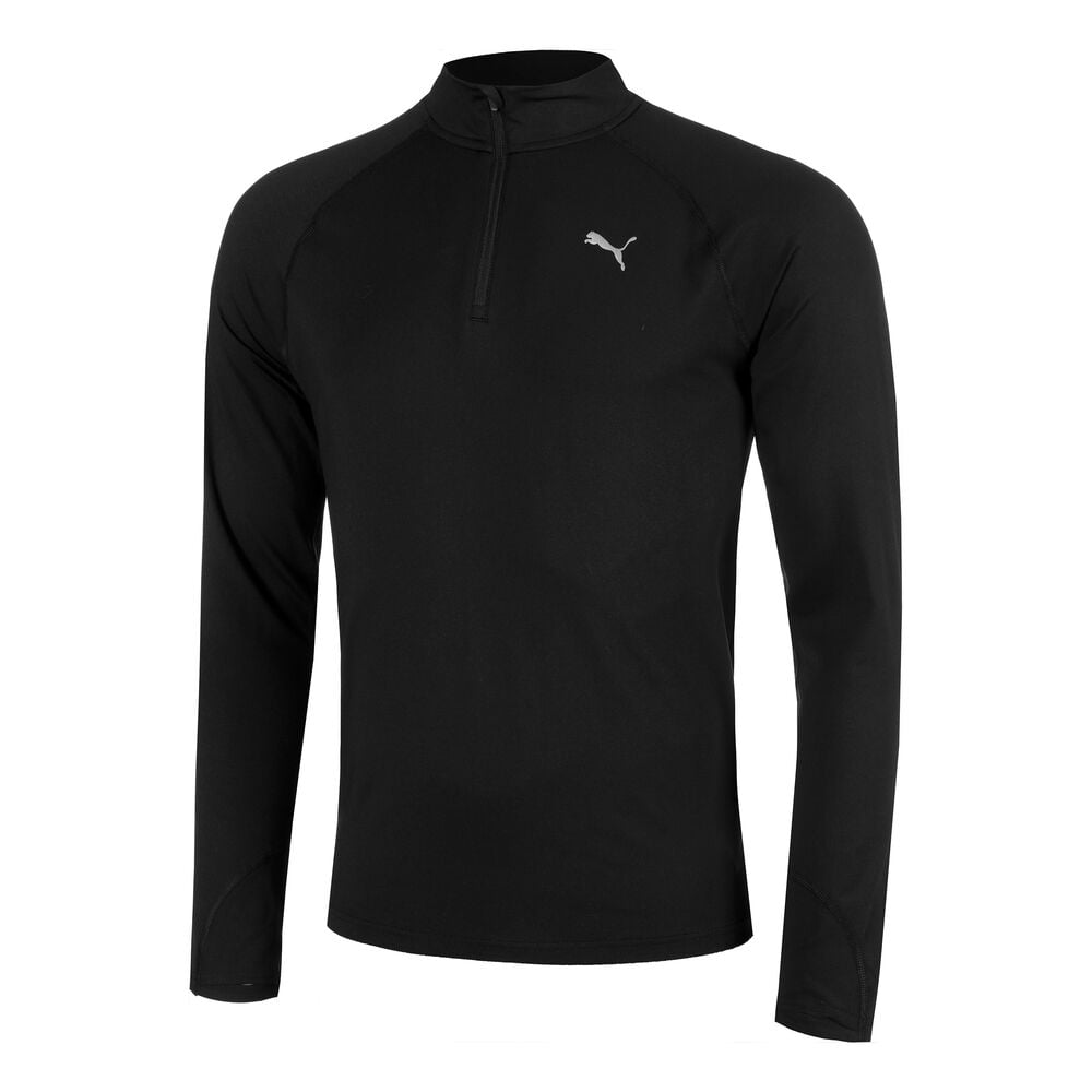 Puma Velocity Cloudspun 1/4 Zip Hardloopshirt Heren-Zwart
