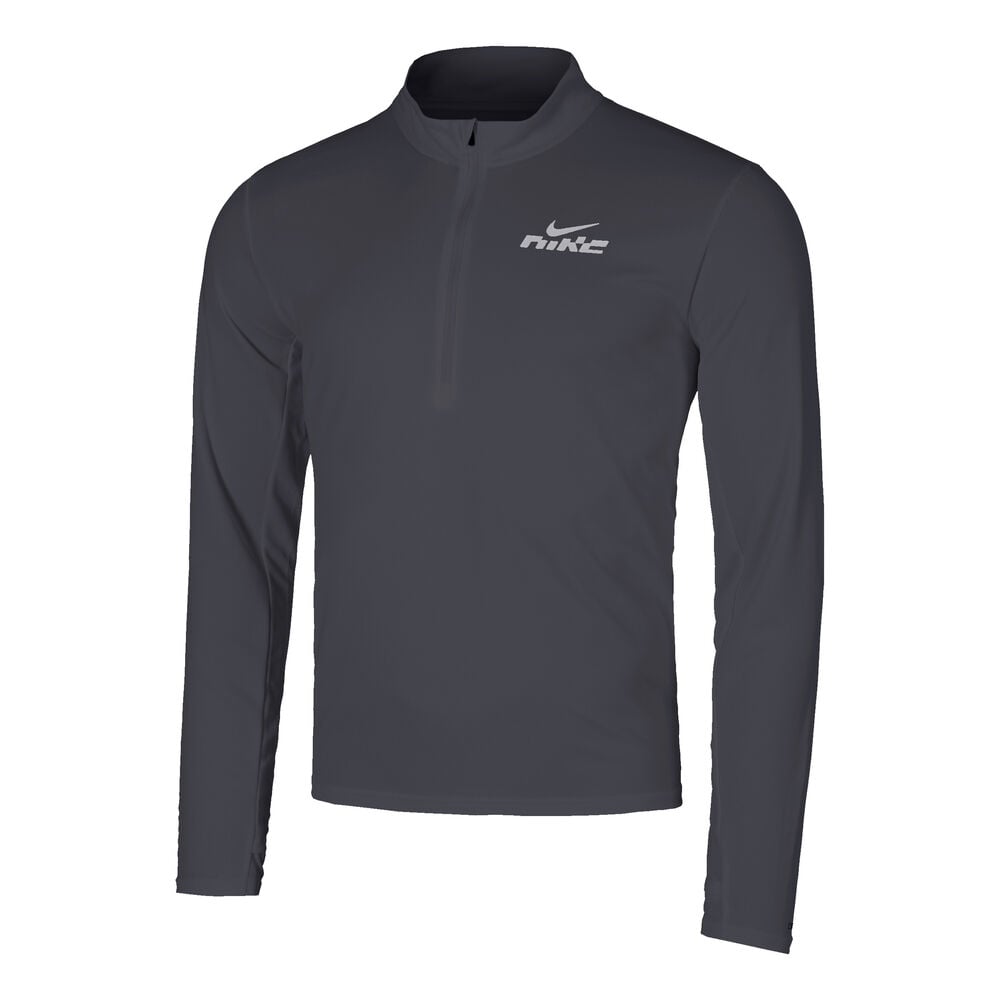 Nike Pacer Flash Half-Zip Hardloopshirt Heren-Donkergrijs