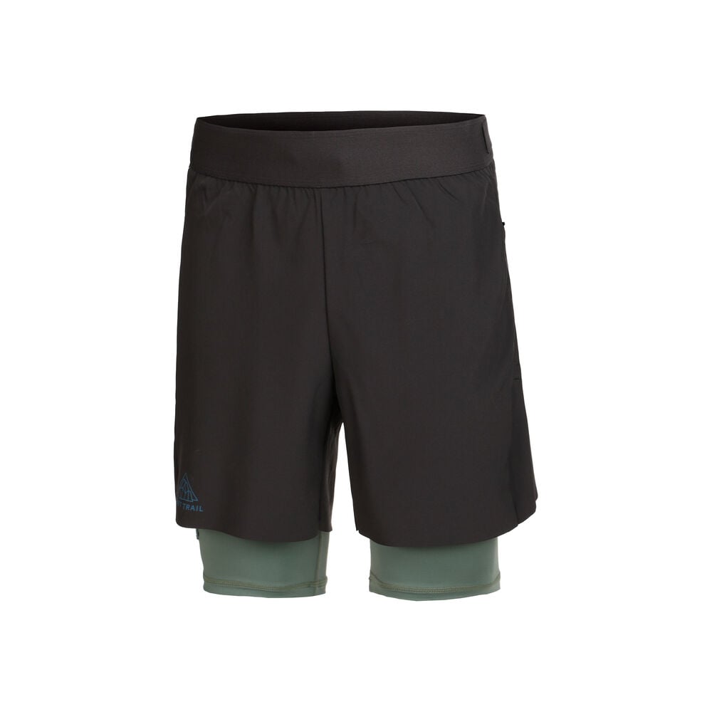 Craft Pro Trail 2in1 Hardloopshorts Heren-Grijs,Groen