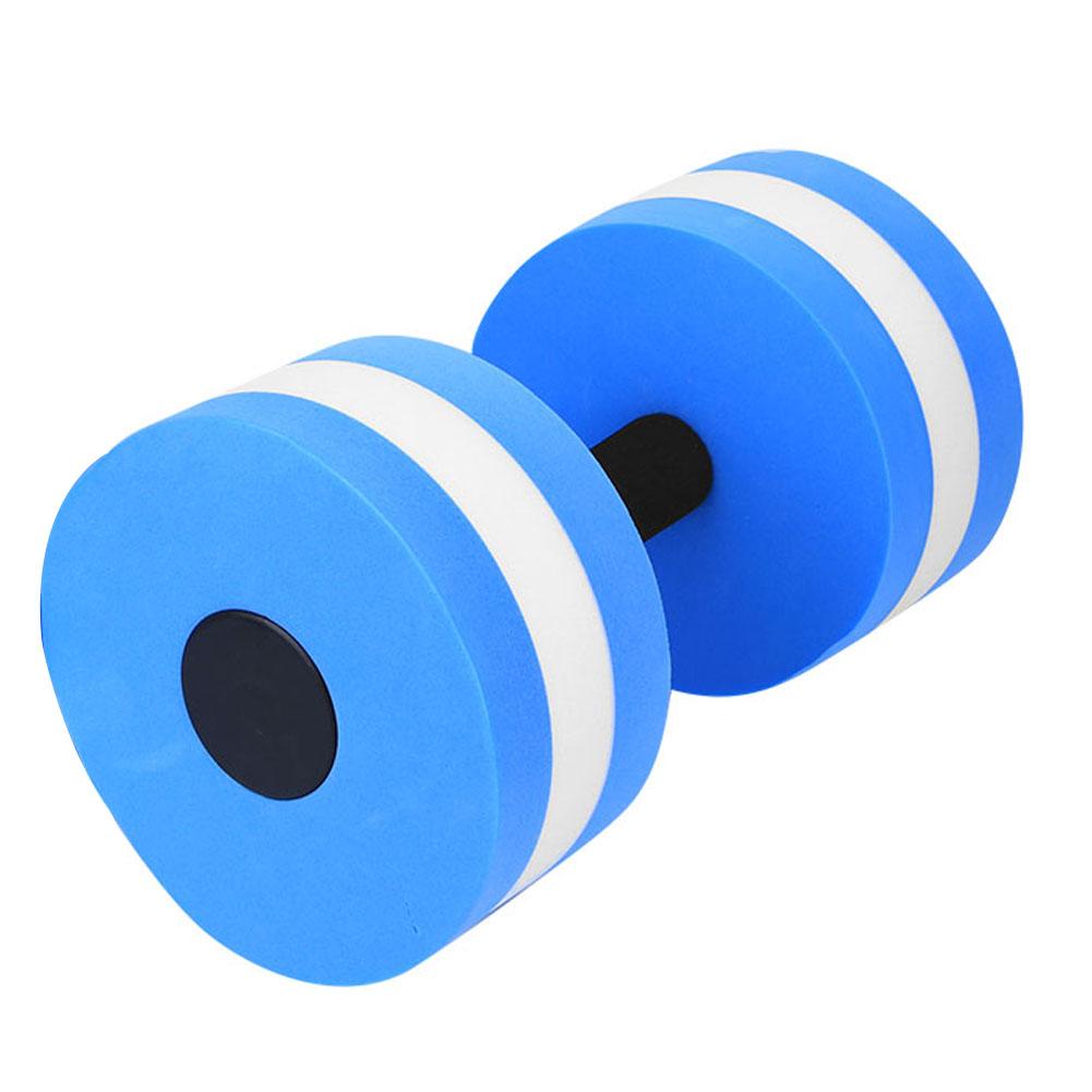 Wosawe outdoor sports Milieuvriendelijke Rondheid Schuim Water Drijvende Dumbbell Fitnessapparatuur(blauw wit ) blauw