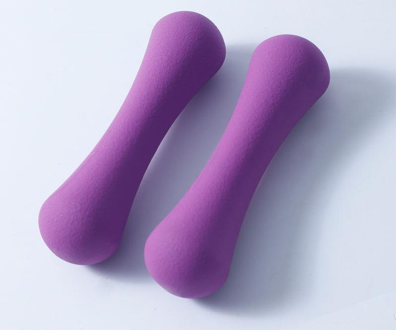 SportSurge Dames Home Gym Bone Dumbbell, Massief Gietijzer met Plastic Coating 1kg pair