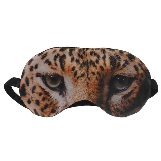 Merkloos Slaapmasker Tijger ℃ Zacht Oogmasker Dierenthema ℃ Voor Kinderen & Volwassenen -
