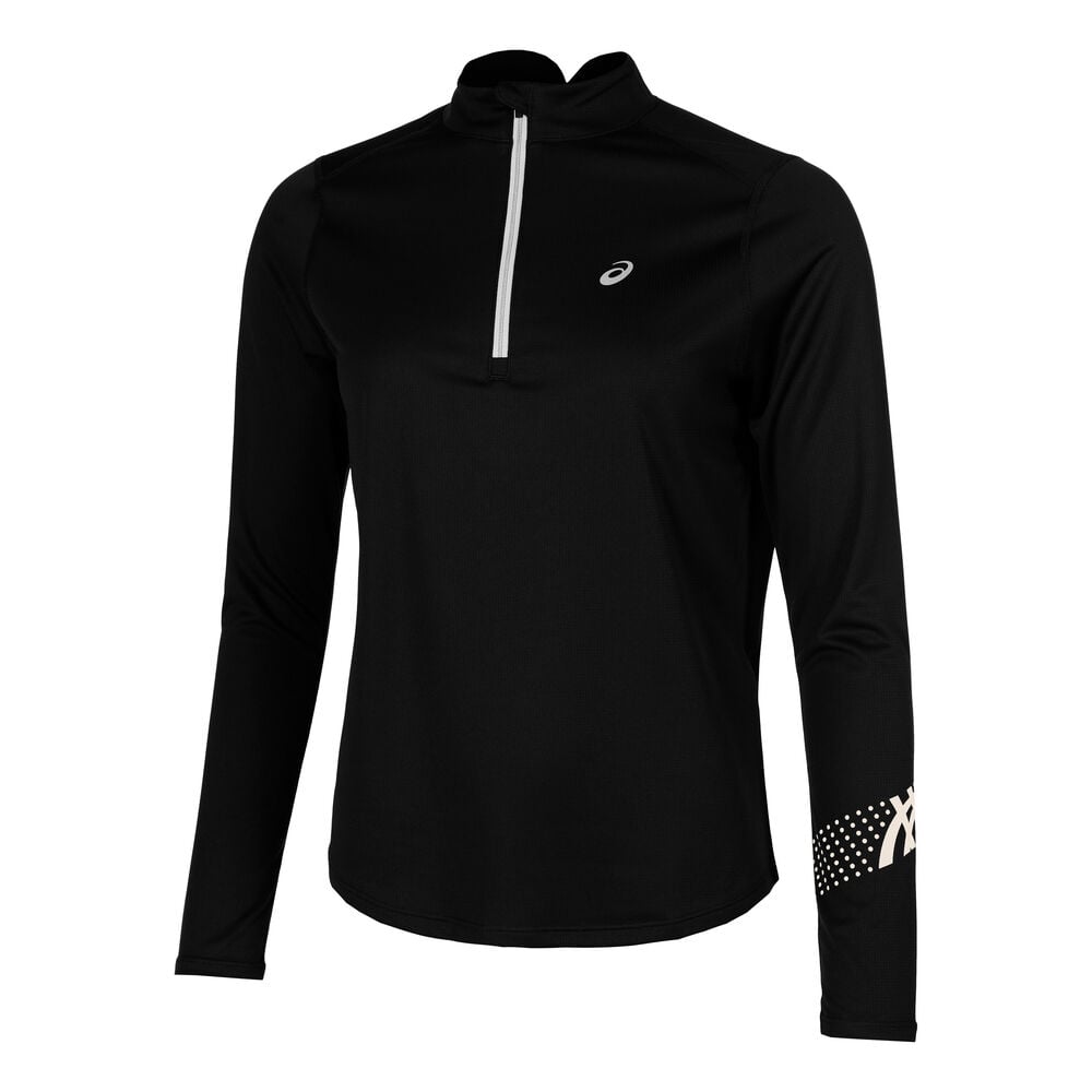 ASICS Icon 1/2 Zip Hardloopshirt Dames-Zwart