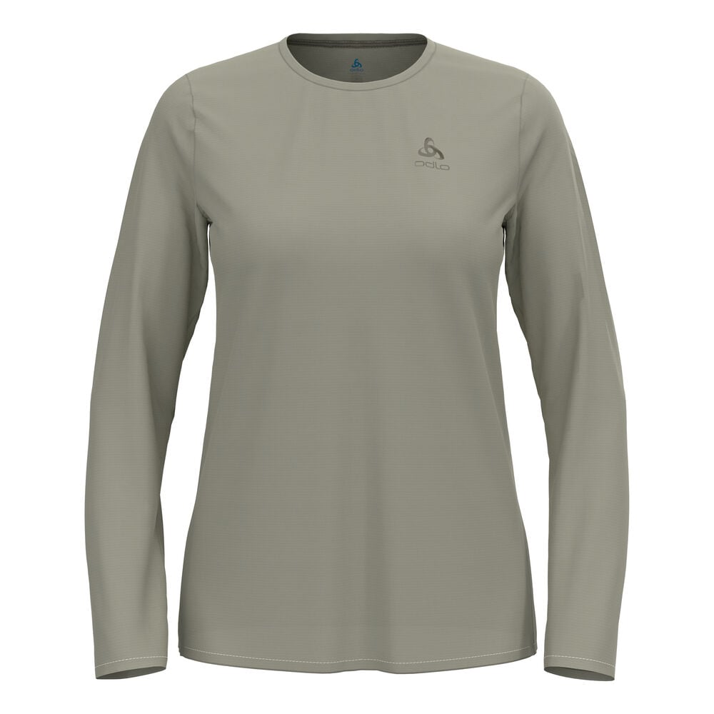Odlo Zeroweight Chill-Tec Hardloopshirt Dames-Kaki