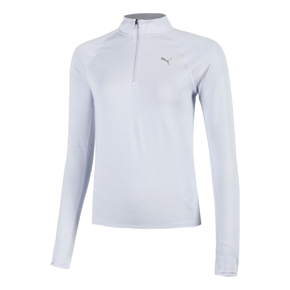 Puma Velocity Cloudspun 1/4 Zip Hardloopshirt Dames-Blauw