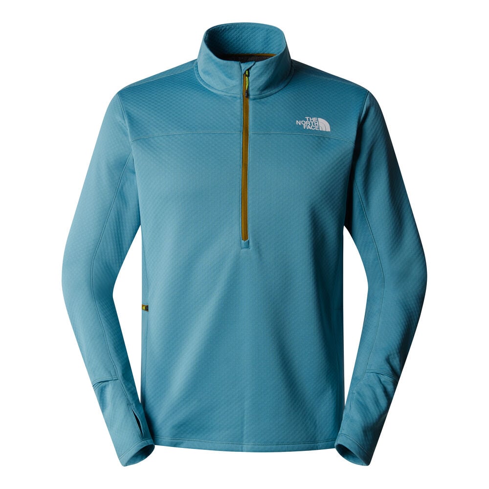 The North Face Winter Warm Pro 1/4 Zip Hardloopshirt Heren-Blaugrau