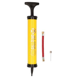 Merkloos Gele ballenpomp met naaldventiel slang en vuldop 19 cm -